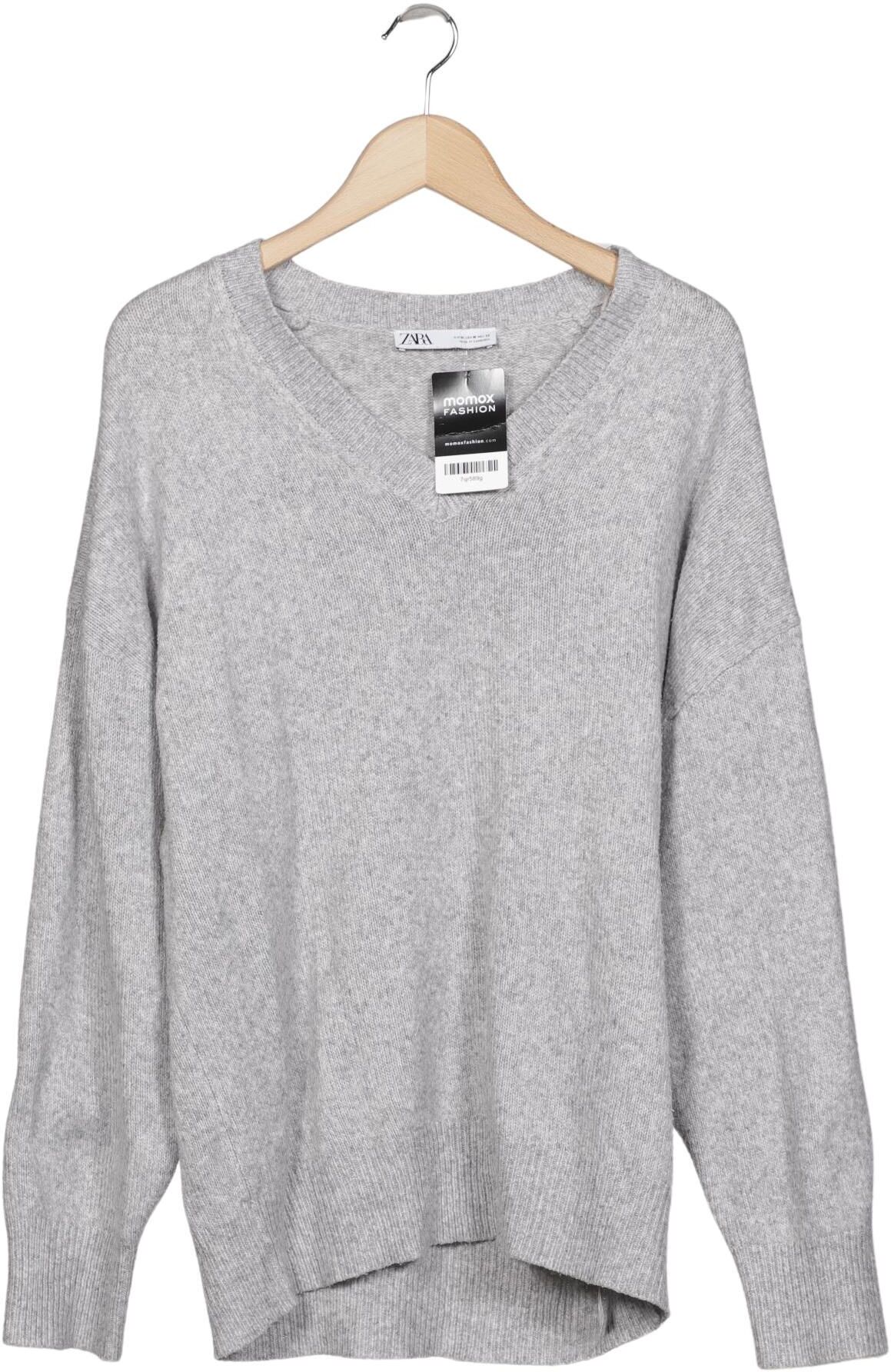 Zara Damen Pullover, Grau, Gr. M, Synthetik - Second Hand
