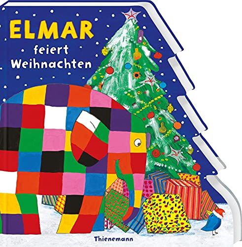 David McKee - Elmar: Elmar feiert Weihnachten: Auffällig gestaltetes Pappbilderbuch - Preis vom 30.09.2026 22:30:23 h
