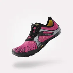 Saguaro Barfußschuhe Chaser Fast I - Rosenrot 42
