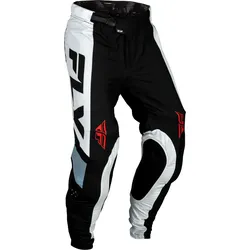 Fly Racing Lite S24, Textilhose - Schwarz/Weiß - 28