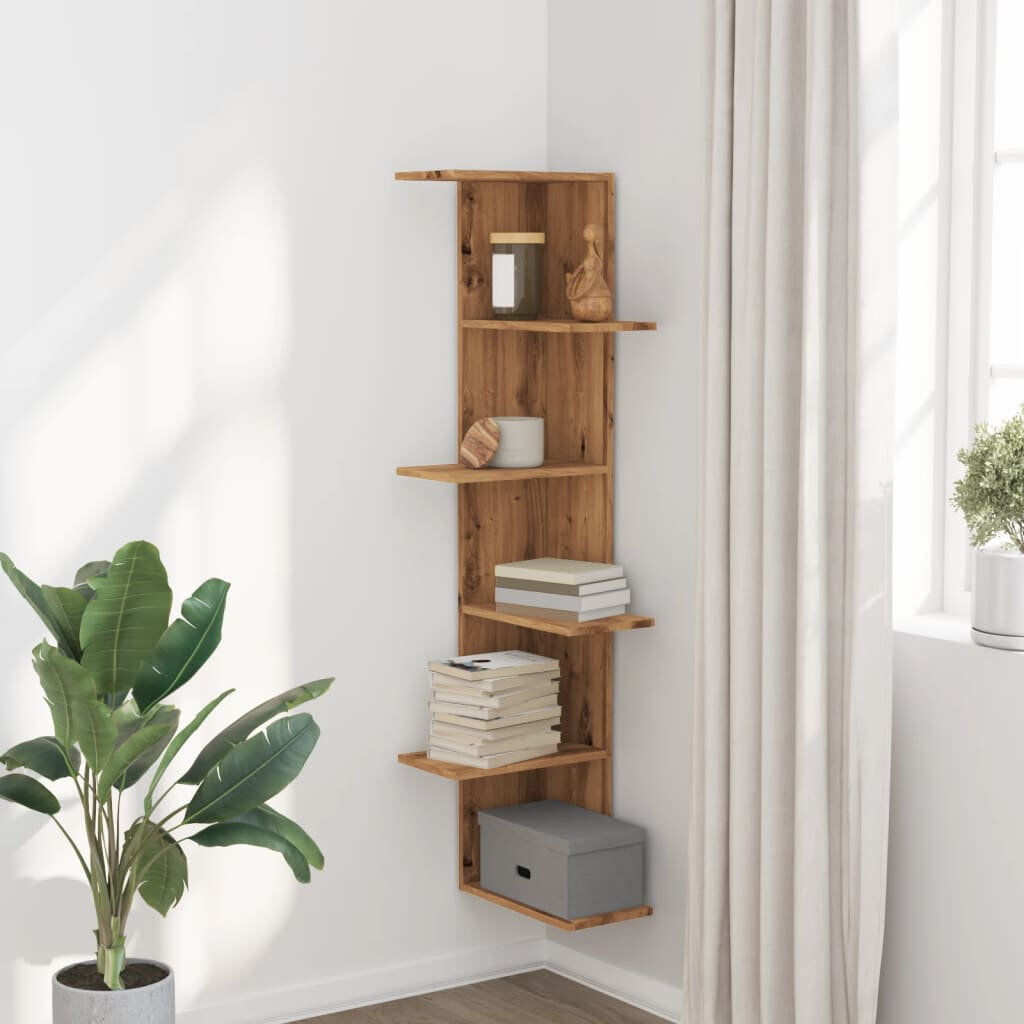 17 Stories Rodaisha Floating Shelf Artisan Oak