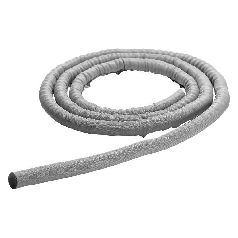 Multibrackets Kabelführung, silber, in 25m Karton Abrollbox (Kabelschlauch, 2500 cm) (2784)