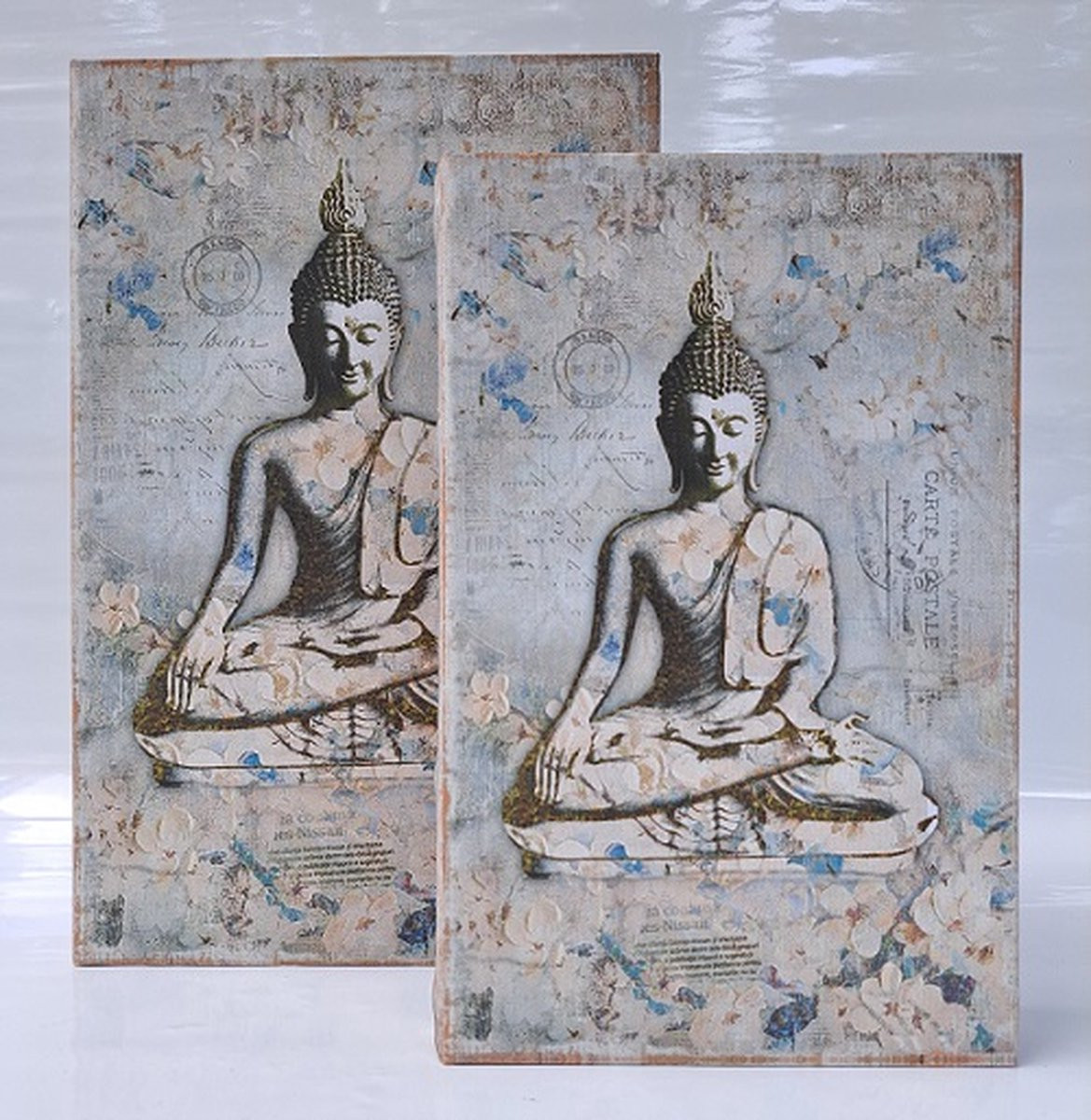 Denza Opbergbox Buddha Carte Postale BKC108L2600 Decoratieve Boekendoos