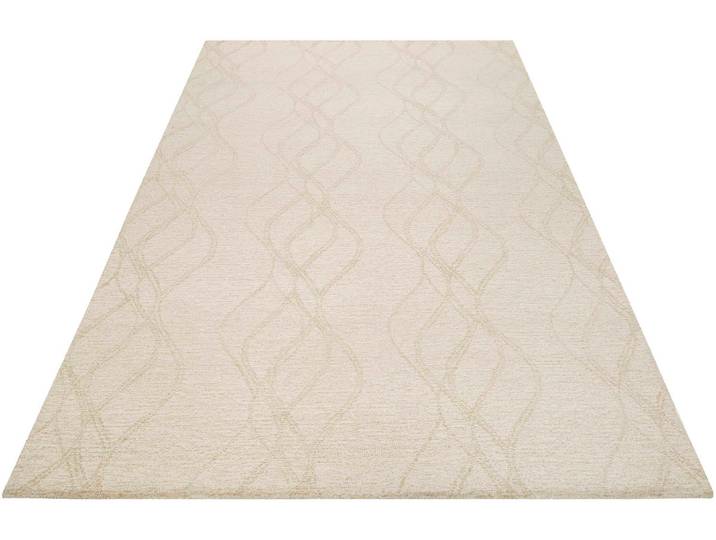 Wollteppich WECON HOME Hendrik , beige (creme,beige), B:200cm H:8mm L:300cm, Wolle, Teppiche, Wollteppich