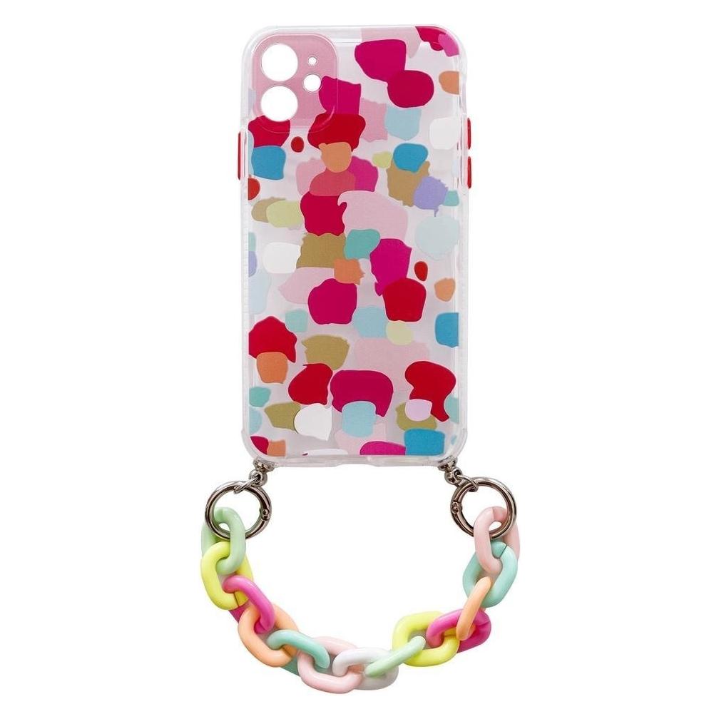 Hurtel Color Chain Case Gel flexible elastische Hülle mit Kettenanhänger für Xiaomi Redmi Note 10 / Redmi N (Xiaomi Redmi Note 10, Xiaomi Redmi Note 10S) (1404978613)