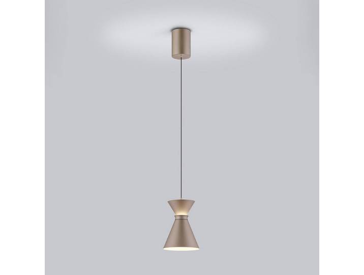 Helestra Hängeleuchte LUK, dimmbar, braun / rost, für Küche, Aluminium