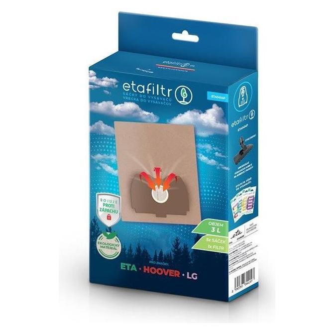 ETA Vacuum cleaner accessory Dust bags for, Hoover, LG vacuum cleaners | 0414P | 5 pc(s) | Brown (5x) (ETA0414P)
