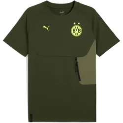 Puma, Herren, Fussballtrikot, BVB PUMATECH Pocket Tee (L), Grün, L