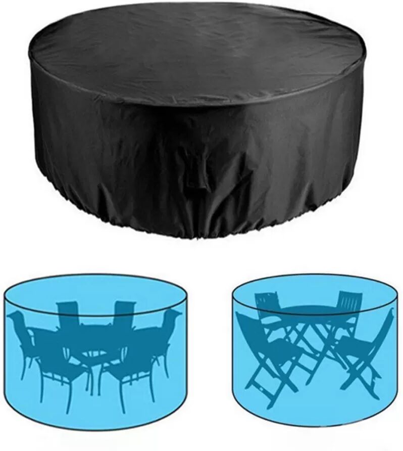 INF Outdoor-Möbelabdeckung aus 210D-Oxford-Gewebe – wasserdichter UV- und Windschutz für Gartenmöbel XL