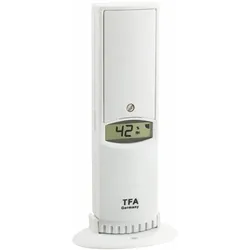 TFA Thermo-/Hygrometer WeatherHub, Thermometer + Hygrometer, Weiss