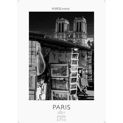 Paris schwarz-weiss Kalender 2027 – Wandkalender | Fotokalender Frankreich 29x21cm - Stilvoller Paris Schwarz-Weiß – Ideal für Kunst- und Reisefreunde
