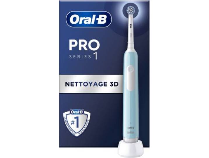 Oral-B - Brosse À Dents Électrique Pro 1 Bleue Sensitive Clean