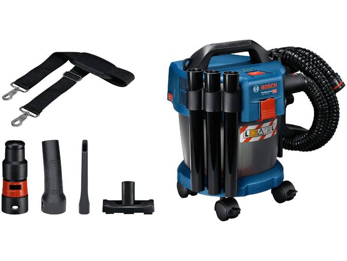 BOSCH PROFESSIONAL Nass-Trocken-Akkusauger GAS 18V-10 , blau, Akkusauger, 10 l, inkl. Zubehör, ohne Akku und Ladegerät, Nass-Trocken-Akkusauger