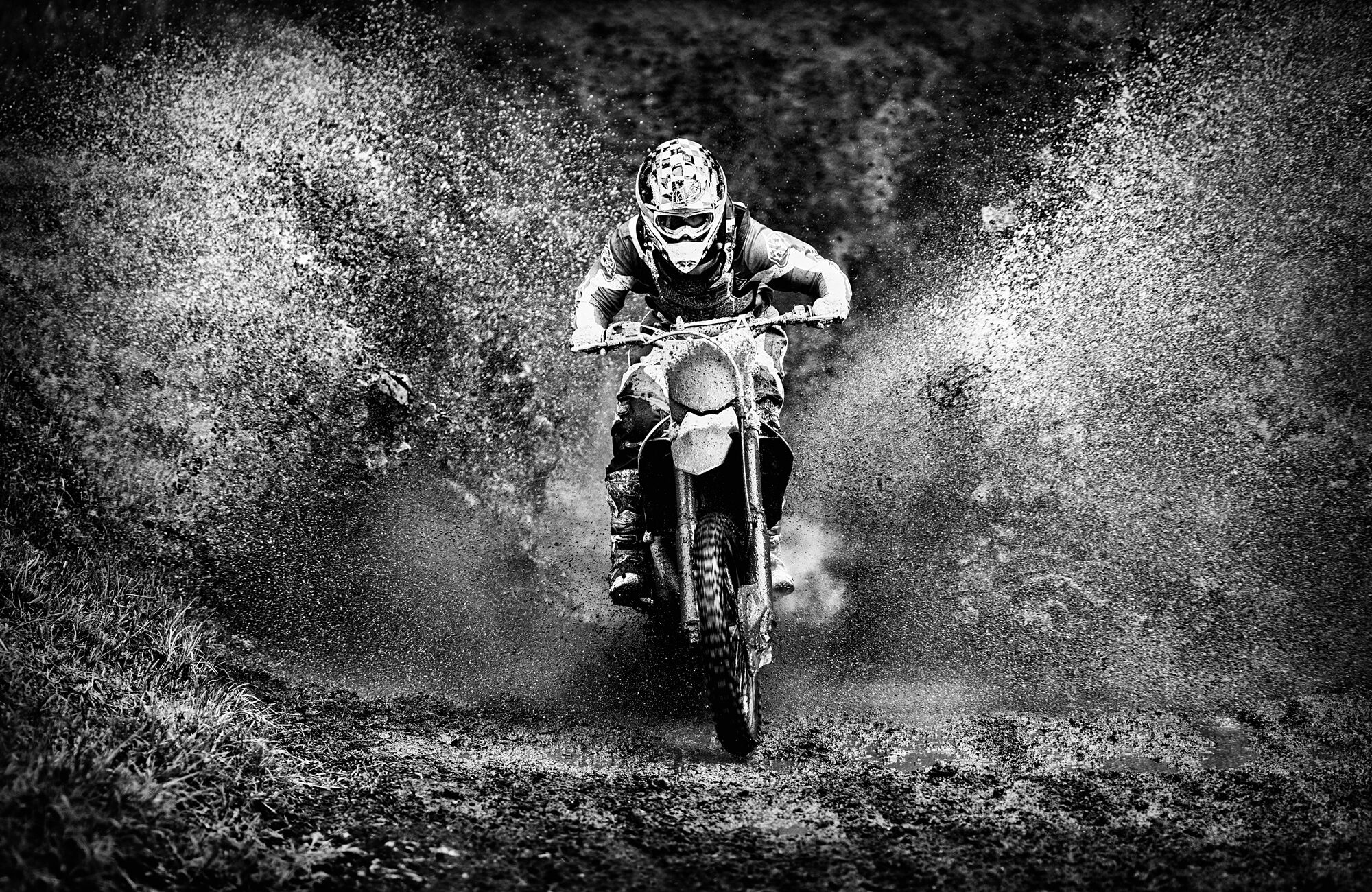 Fototapete PAPERMOON "Photo-Art PAUL GOMEZ, MOTORCROSS", bunt, B:5m L:2,8m, Vlies, Tapeten, Fototapete bunt B/L: 5m x 2,8m, Bahnen: 10 Stk.