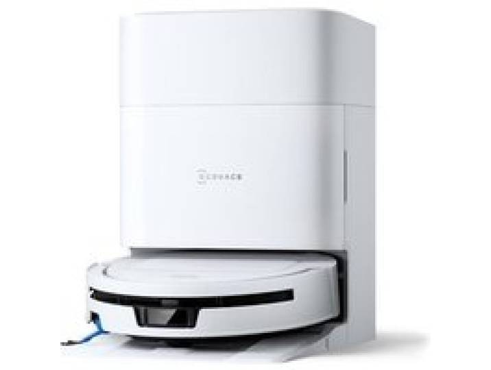 ECOVACS DEEBOT T90 Max Blanc - Aspirateur Robot Laveur 30000 Pa OZMO ROLLER 3.0 LiDAR dToF Station OMNI Auto-Nettoyante
