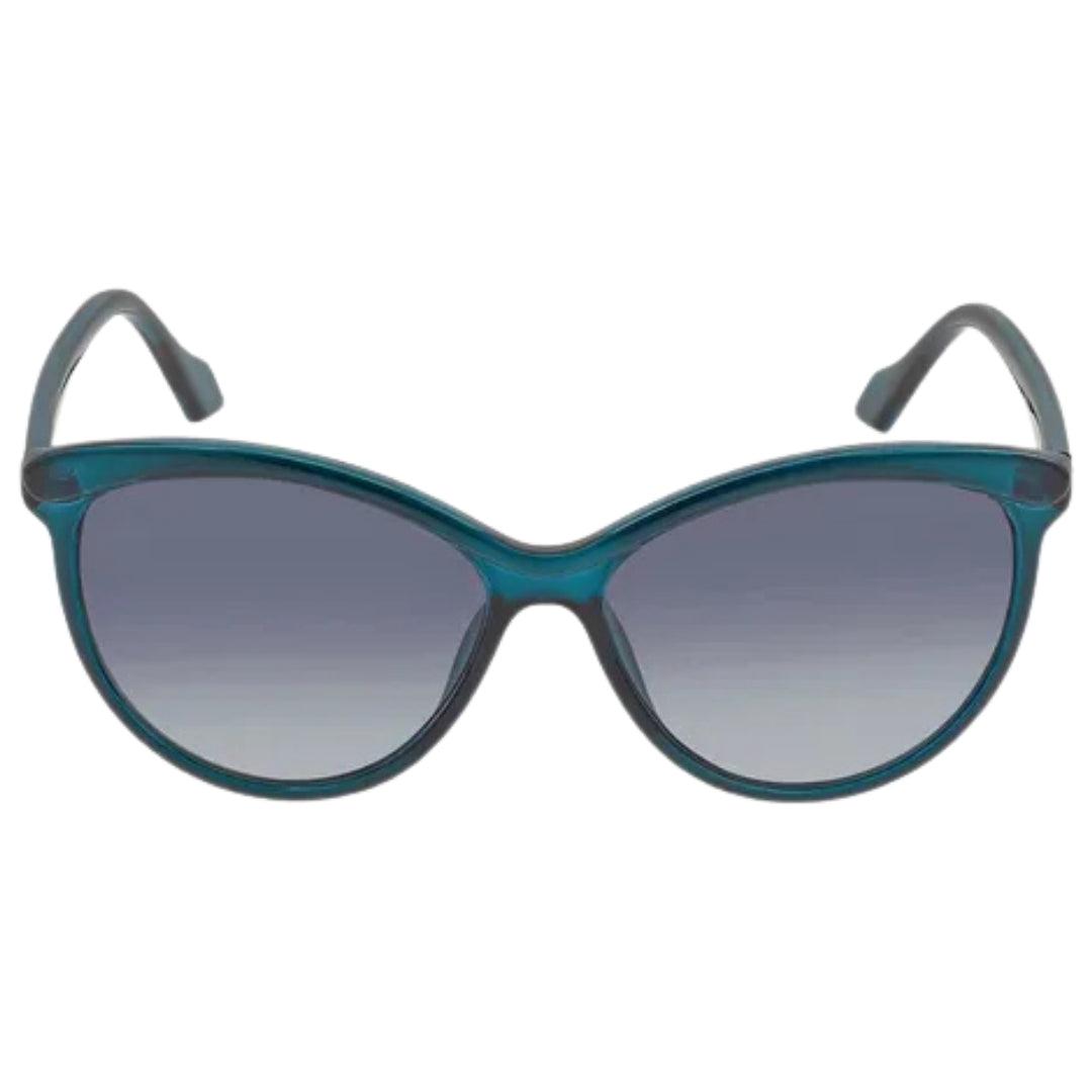 Calvin Klein Crystal Teal Framed Grey Gradient Lensed Zonnebril