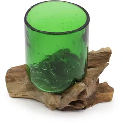 Recycled Beer Bottles - Beer Glass on Wood
