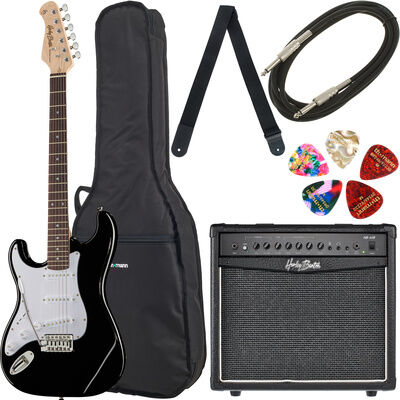 Thomann Guitar Set G47 LH Noir haute brillance