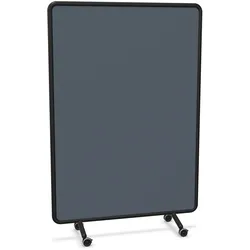 Sedus se:lab fabric wall mobile Stellwand - Era Youth blaugrau (CSE39) / Schwarz (24)