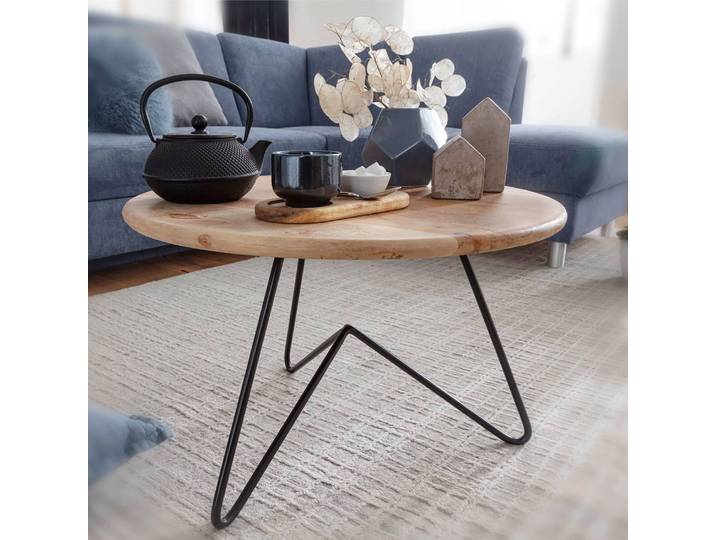 Table basse Heusse II Ø 60cm Marron