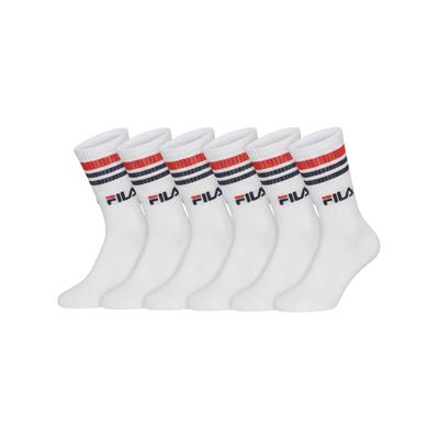 Socken FILA "UNISEX LIFESTYLE PLAIN SOCKS", Herren, Gr. 35-38, weiß, Baumwollmischung, normal, Socken Socken, mit Logo-Schriftzug