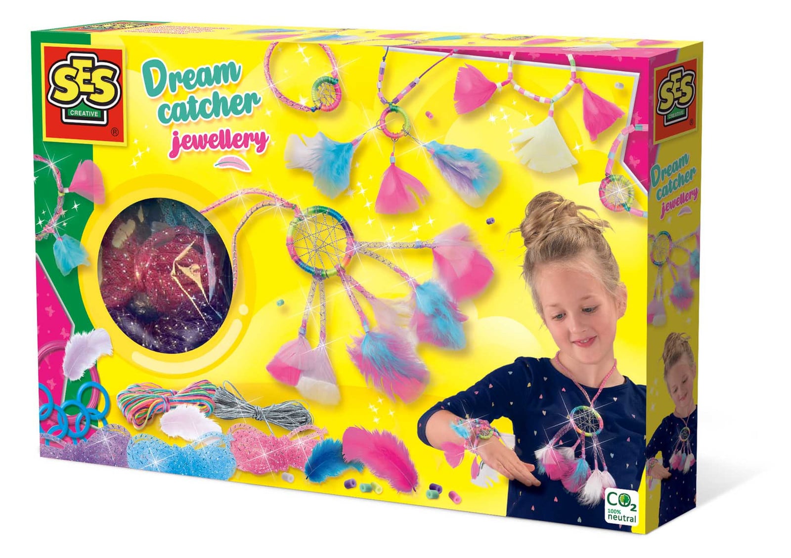 SES Creative Droomvanger sieraden knutselset voor kinderen, meerkleurig