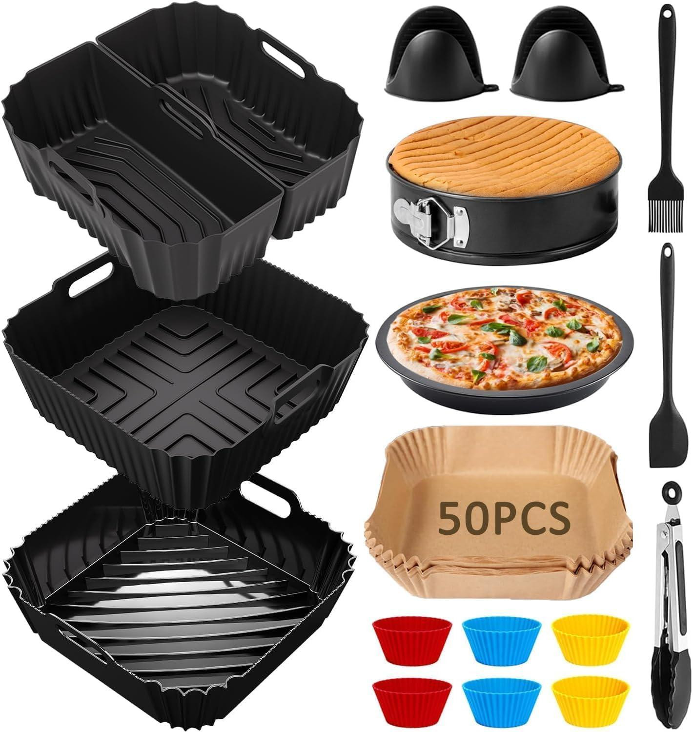 Dripio Accessoire set voor heteluchtfriteuses, 19-delig, siliconen