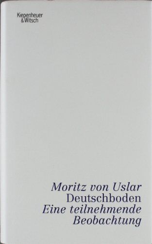 Uslar, Moritz von - Deutschboden: Eine teilnehmende Beobachtung - Preis vom 09.10.2026 07:28:09 h