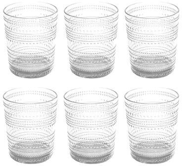 Abode Homewares Beaded Acrylic Drinking Glass - 15.6 oz - Set of 6