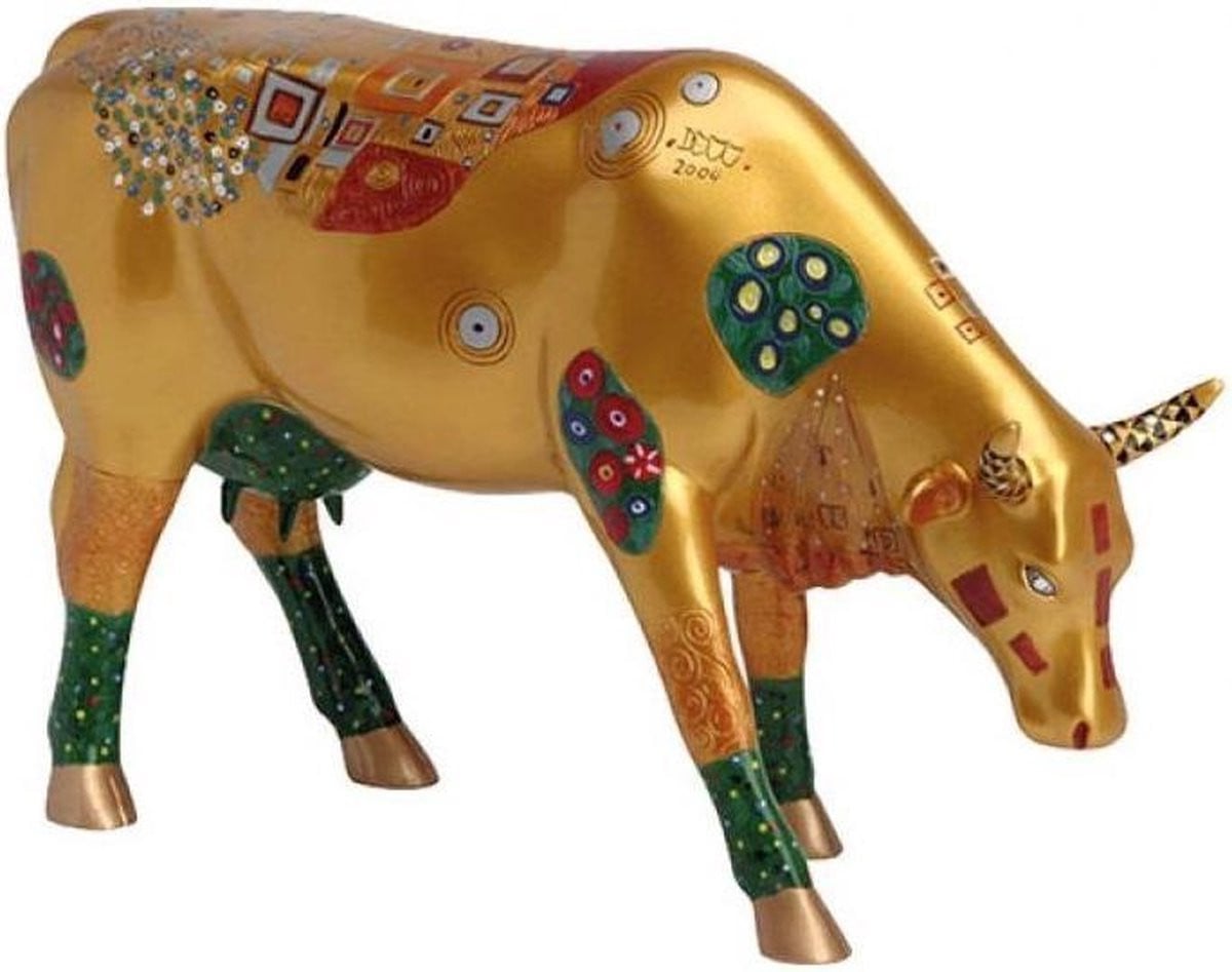 Cowparade Klimt Kow decoratief beeldje voor op tafel