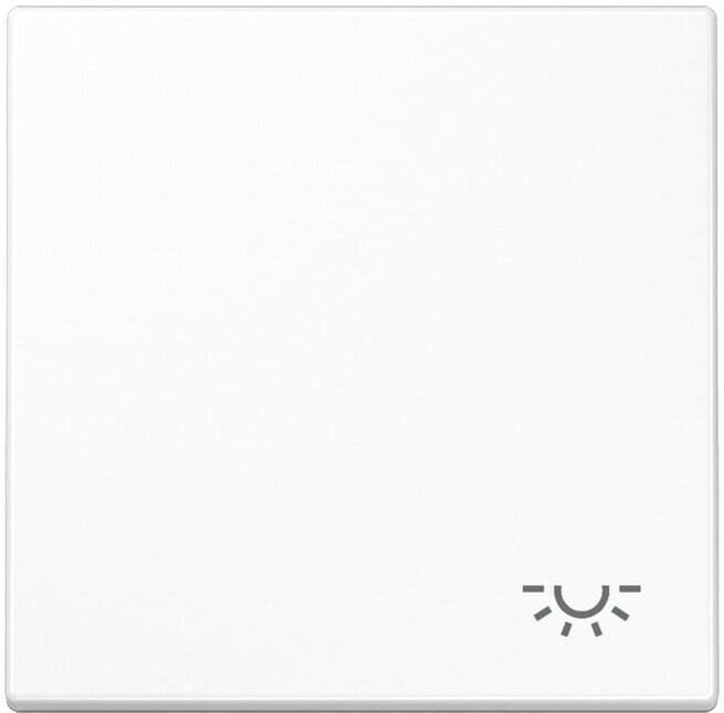 Jung Interrupteur à bascule Symbol LICHT aws pour bouton-poussoir LS 990 L WW (LS990LWW)