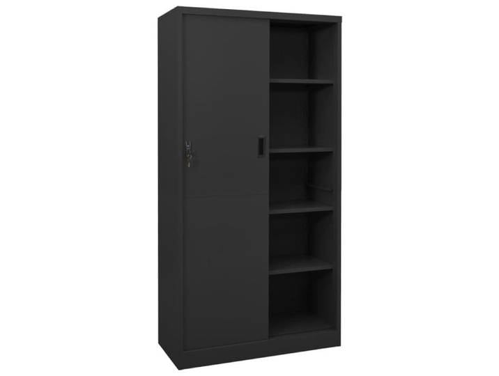 &Mode Armoire de bureau - armoire à dossiers - et porte coulissante Anthracite 90x40x180 cm Sale734325