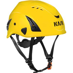 KASK Schutzhelm Superplasma HP, EN 397, EN 12492, EN 14052, mit 4-Punkt-System & Kinnriemen, Größe 51-63, gelb