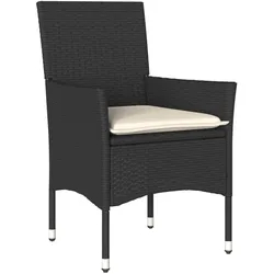vidaXL, Gartenstühle, Isolde (Rattan-Armlehne)