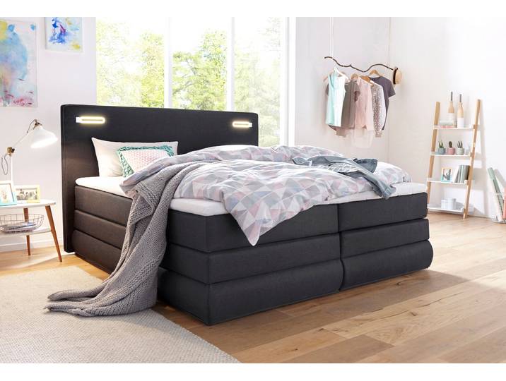 COLLECTION AB Ninoni inkl. Bettkasten, Topper und wahlweise mit LED-Beleuchtung