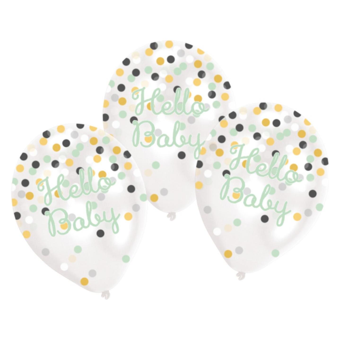 Amscan Ballons Hello Baby (6x) (763.9913163)
