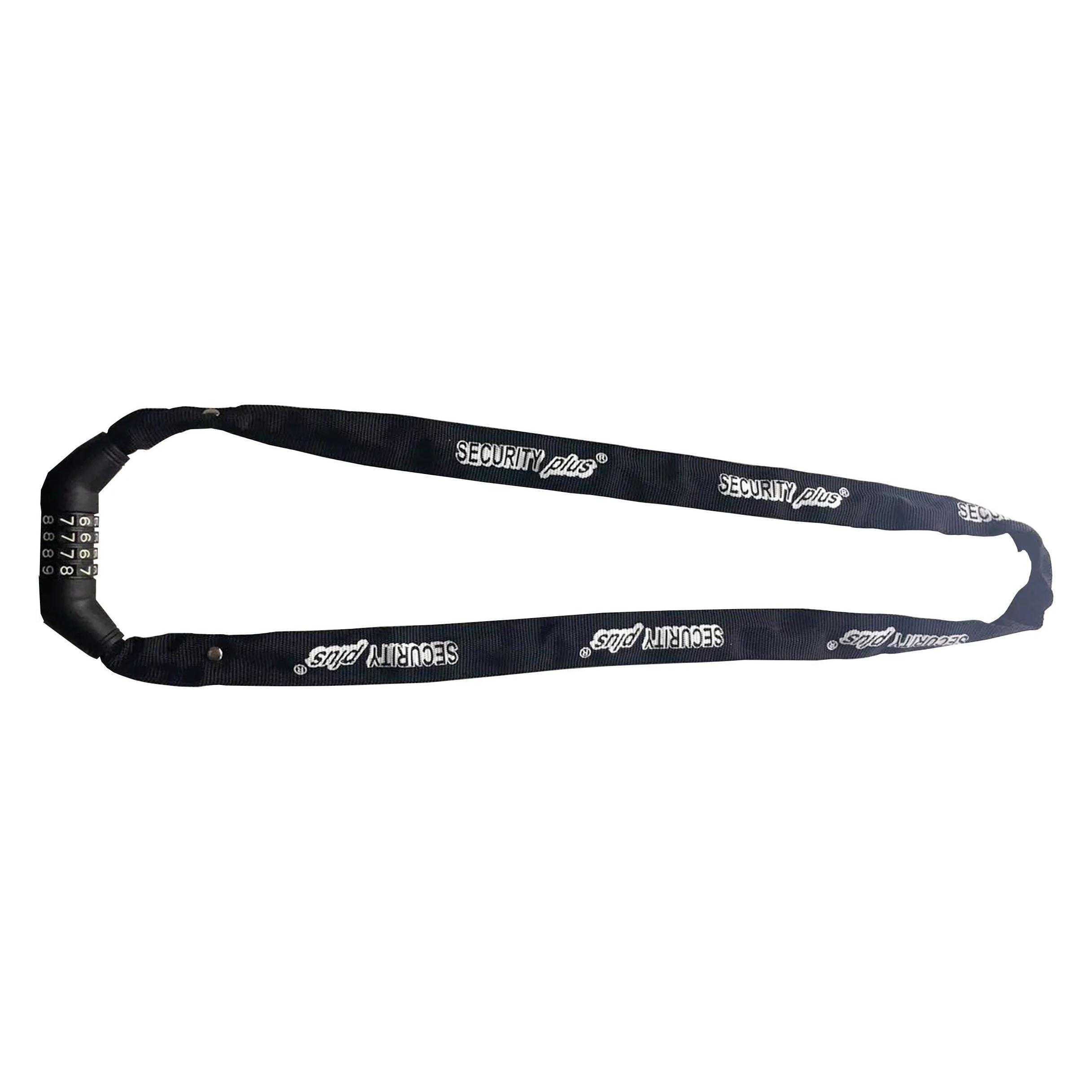 Security Plus Zahlen-Kettenschloss ZKS120 schwarz, Länge 1200 mm, 4 Walzen (120 cm) (12030401)
