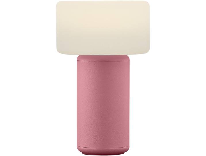 Tischlampe Tiny hellrosa Aluminium/Acryl H 13 cm 180 lm - LED - Lichtfarbe: Extra warmweiss- LED Energiesparlampe