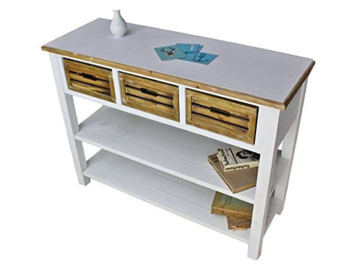 elbmöbel Anrichte Konsole Sideboard weiß braun antik Landhaus Küchentisch NEU MDF Holz