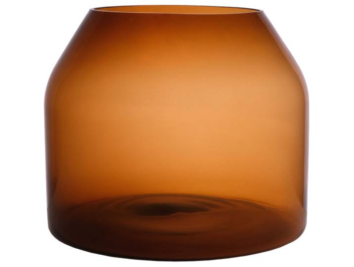 Vase Barcelona - Farbe: amber - Material: Glas - 131