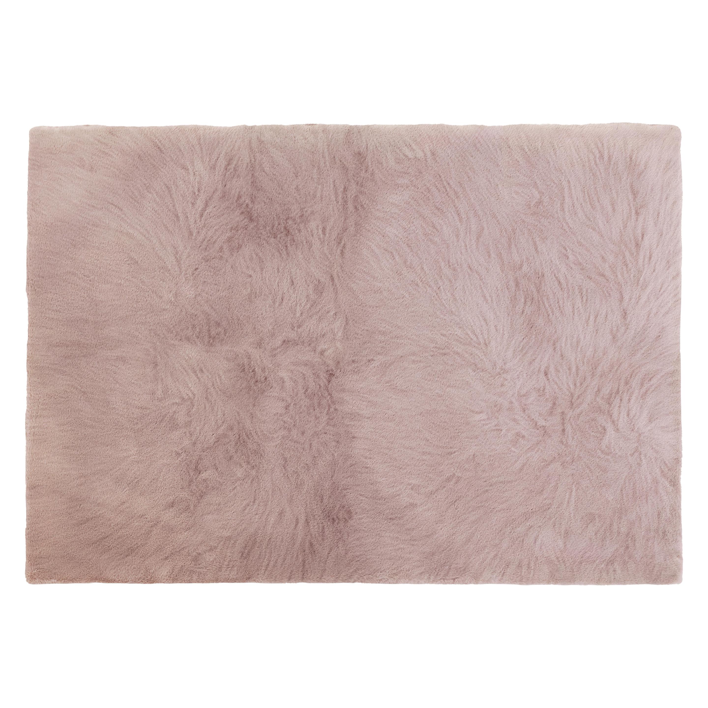 Domoletti FAKE RABBIT FUR 120X170CM RECTANGLE PINK (37660649)