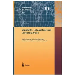 Sozialhilfe, Lohnabstand und Leistungsanreize, Fachbücher von Alfred Boss