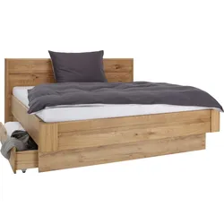 Bett in Eichefarben ca.160x200cm