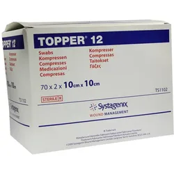 Topper 12 Kompressen 10x10 cm steril 70X2 St