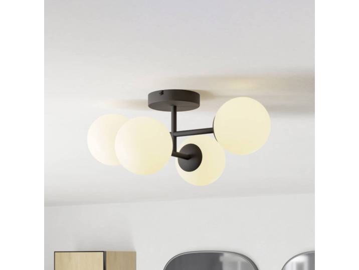 EGLO Deckenlampe CASTROVIDO, schwarz, für Wohn- / Esszimmer, Metall, Deckenlampe