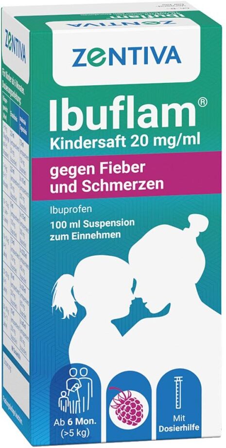 Ibuflam® Kindersaft 20 mg/ml gegen Fieber & Schmerzen mit Ibupro