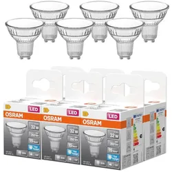 6er Set OSRAM GU10 LED Strahler PAR16 120° Abstrahlwinkel 3,1W wie 32W 6500K Tageslichtweiß