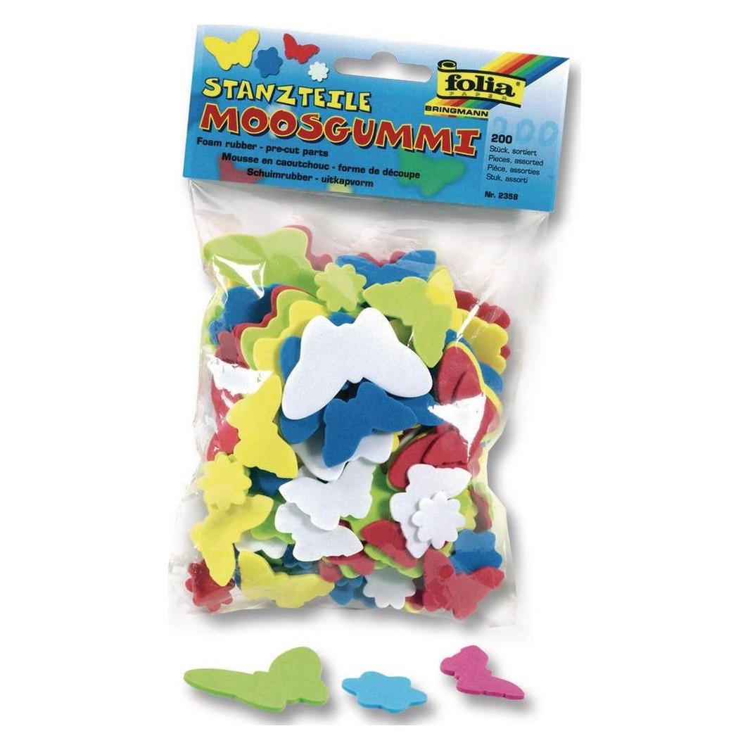 Folia Moosgummi-Stanzteile Blumen & Schm. (2358)