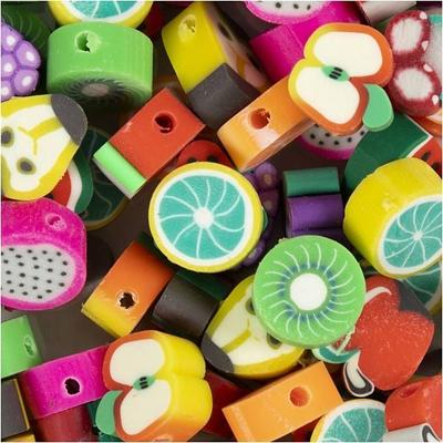 Creativ Company Figurperlen, Frucht, D 10 mm, Lochgröße 1,5 mm, 60 Stk