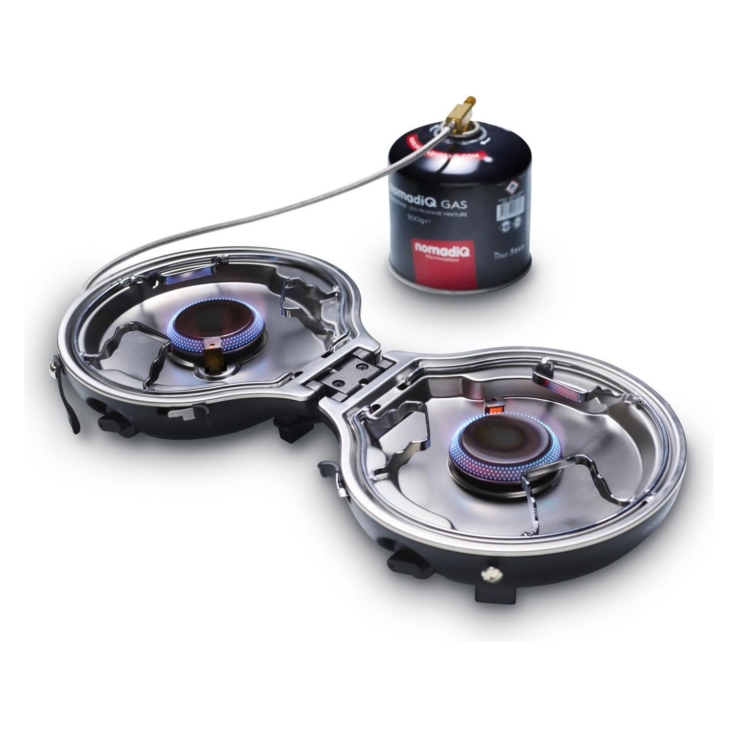 NomadiQ Portable Dual-burner Gas Stove (18.2256.11MB)